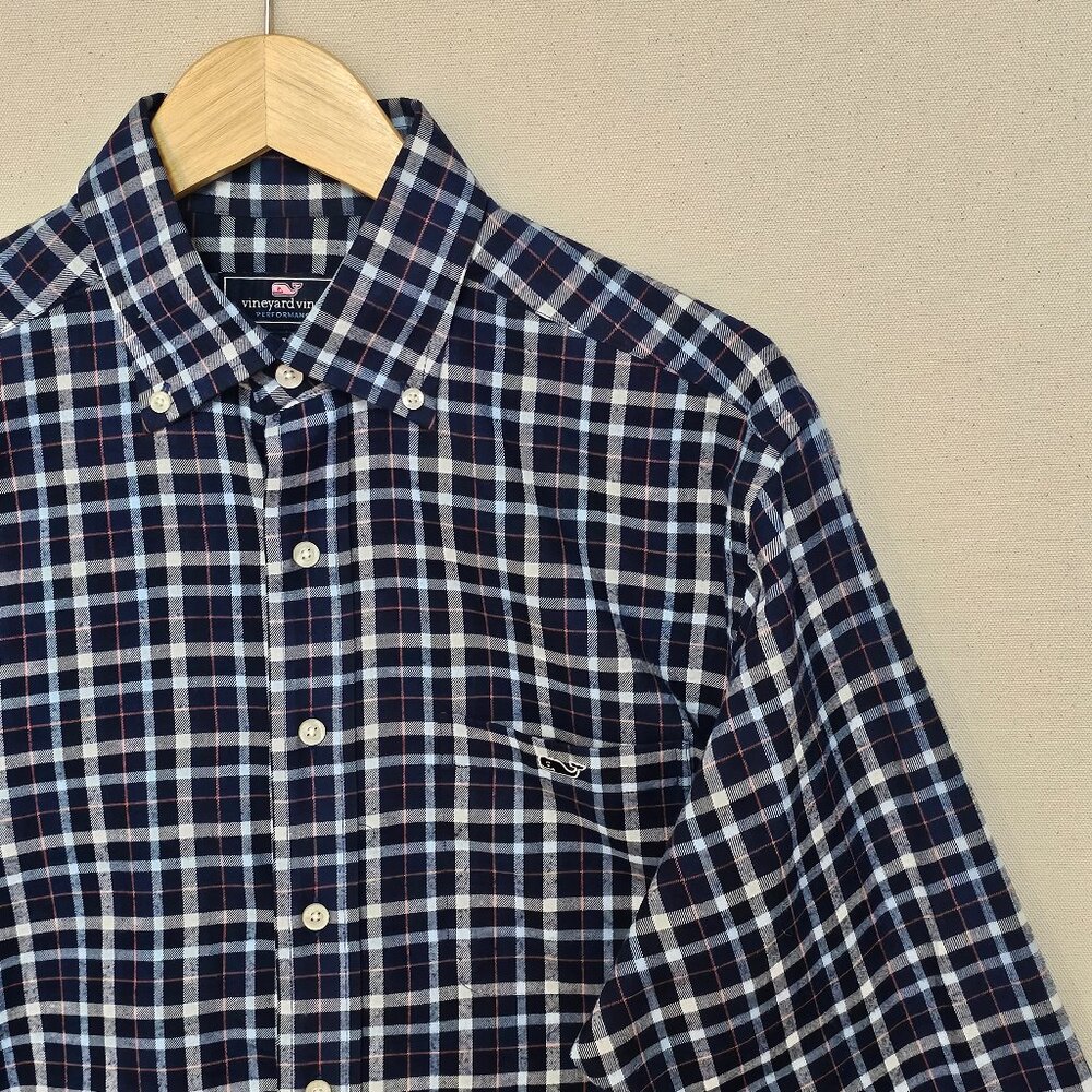 Vineyard Vines Flannel Classic Fit Tucker Shirt M